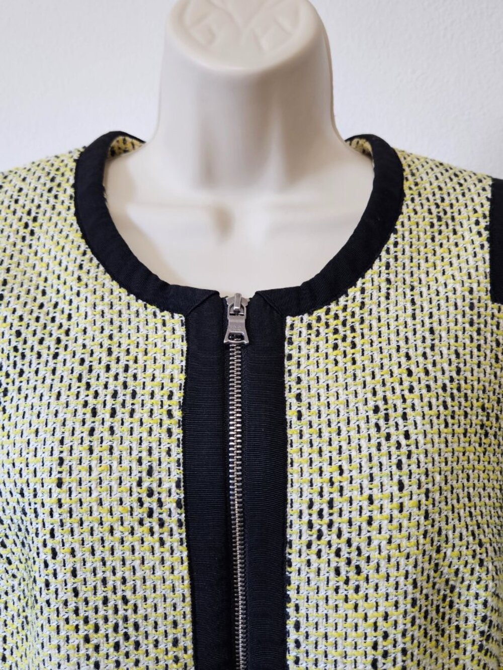 Banana Republic Tweed Zip Front Long Sleeve Jacket - Picture 5 of 14